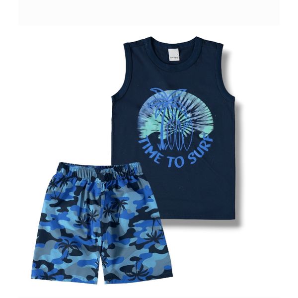 Malwee Kids - Conjunto Menino Azul Marinho