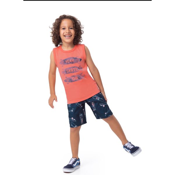 Malwee Kids - Conjunto Menino Laranja