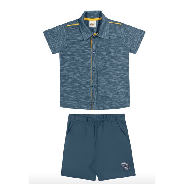 Conjunto Infantil Verão Menino Elian Azul