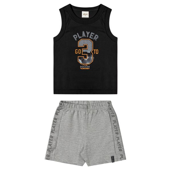 Conjunto Infantil Elian Regata Estampa Player