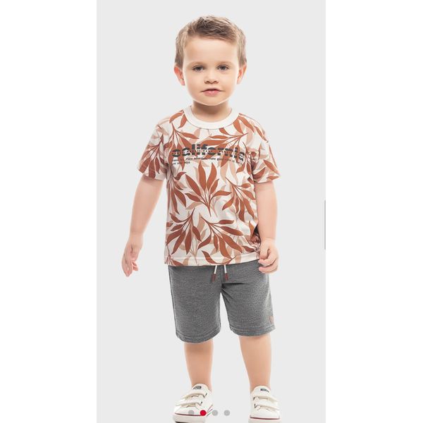 Conjunto Kamylus Infantil Menino California Off White