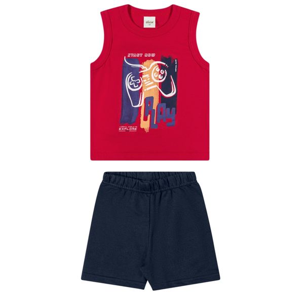 Conjunto Regata Play Vermelho Elian