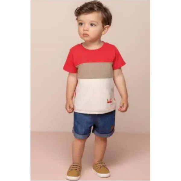 Conjunto Bebê Menino Paradise Colorittá Vermelho