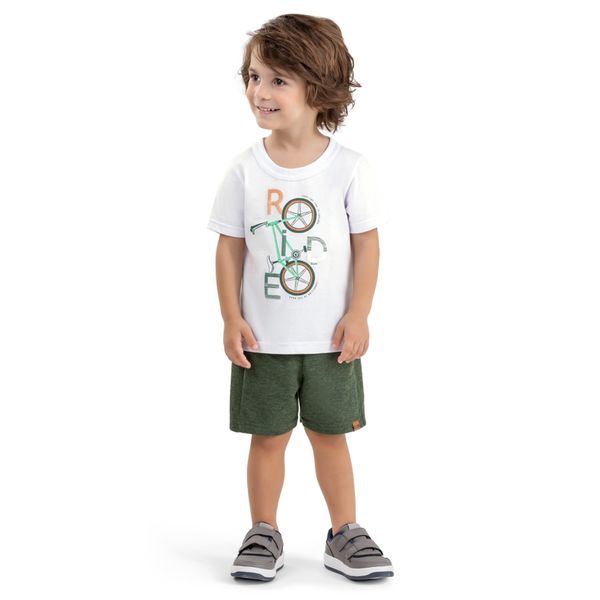 Conjunto Infantil Menino Aventura Elian Branco