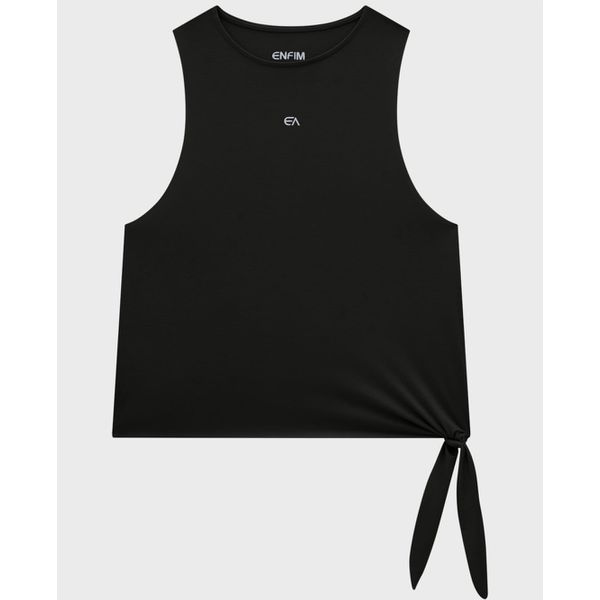 Blusa Feminina Regata Nadador Enfim Preto