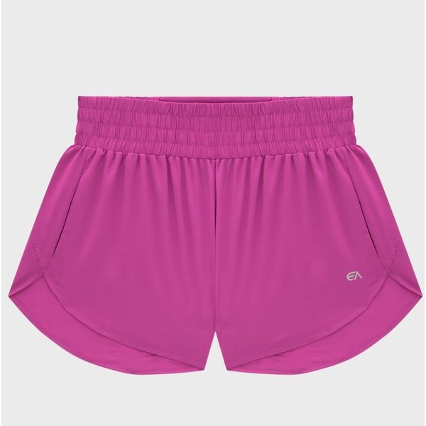 Shorts Runner Feminino Bolso Embutido Em Tafetá Com Elastano - ENFIM