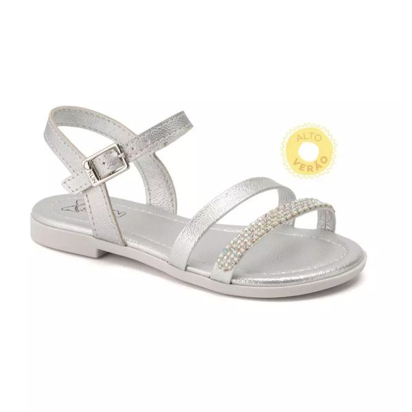 SANDÁLIA INFANTIL KLIN SUAMI MINI FASHION COM STRASS EM FIVELA