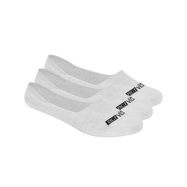 Meia Casual Sapatilha Actvitta Kit C/3 Pares Branca