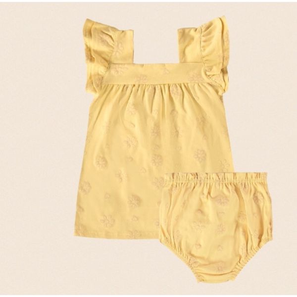 CONJUNTO MALWEE VESTIDO/CALCINHA Amarelo