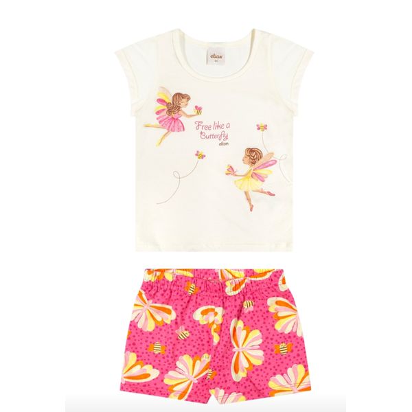 Conjunto Infantil Menina Borboletas Elian off