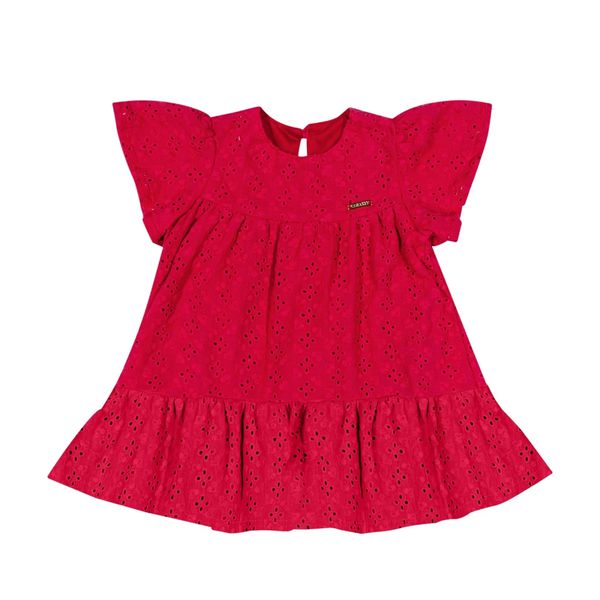 Vestido Bebê Menina Laise Colorittá Vermelho