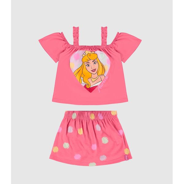 Conjunto Infantil Menina Bella Princesa Disney