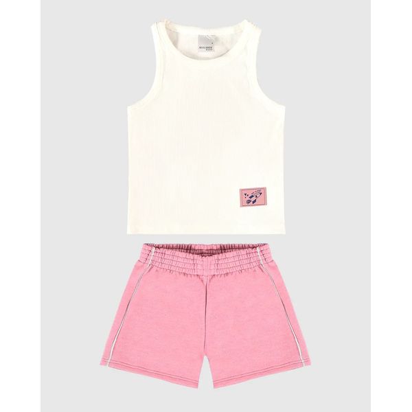 Conjunto Infantil Menina Regata Em Ribana Malwee Kids