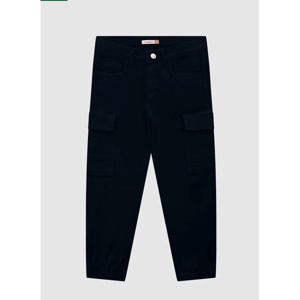 Calça Menino Jogger Cargo Em Sarja - Carinhoso