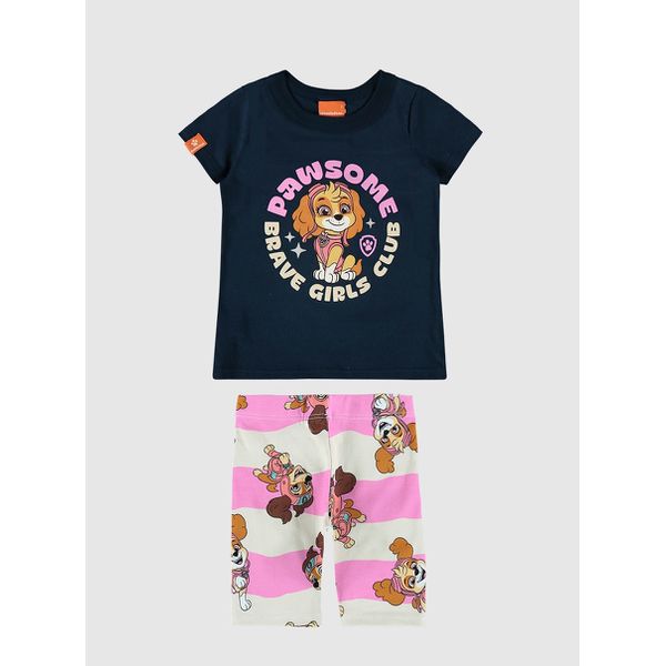 Conjunto Infantil Menina Especial Patrulha Canina Em Algodão Malwee Kids
