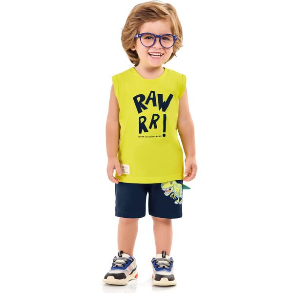 Conjunto Curto Infantil Kamylus Estampado Menino