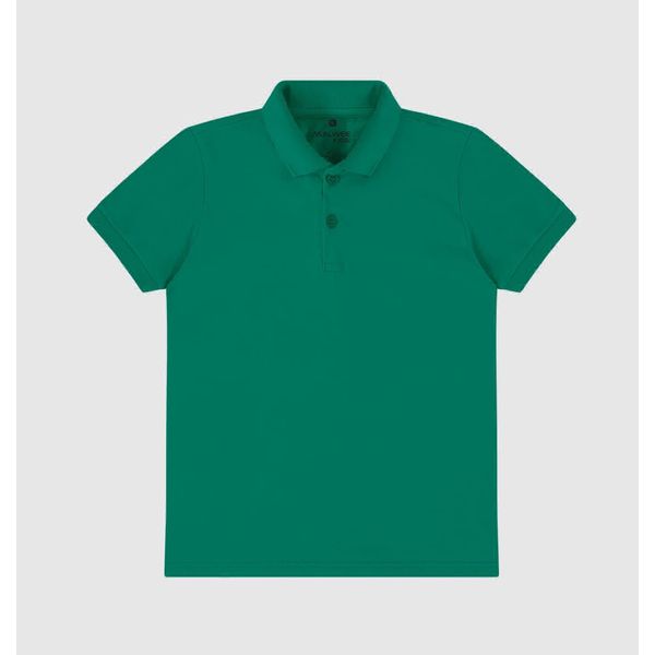 Camisa Polo Infantil Menino Peitilho Frontal Em Algodão Malwee Kids
