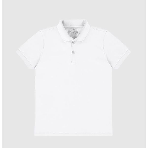 Camisa Polo Infantil Menino Peitilho Frontal Em Algodão Malwee Kids