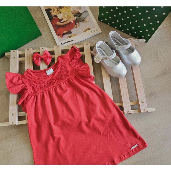 Vestido Carinhoso Bordado