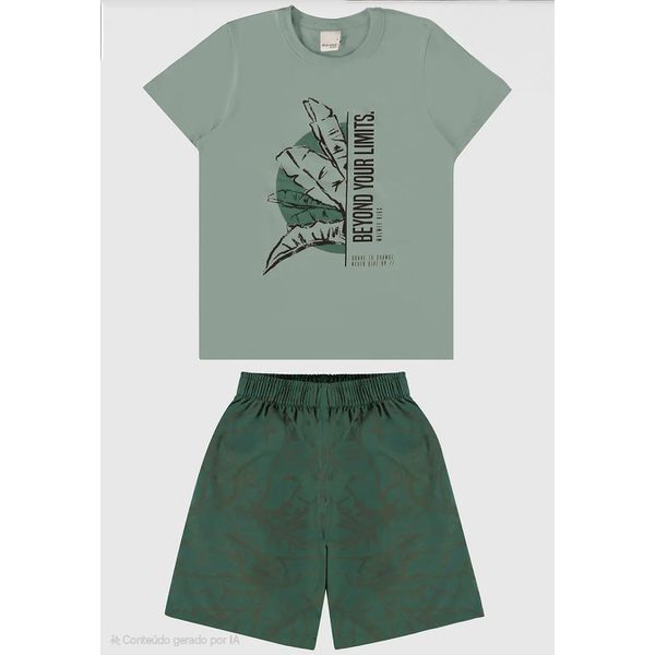 Conjunto Infantil Menino Beyound Your Limits Em Algodão Malwee Kids
