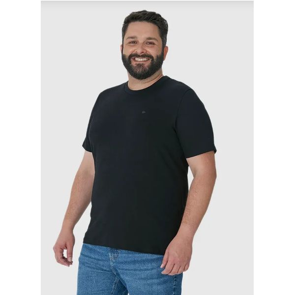Camiseta Básica Masculina Plus Size Regular Em Algodão