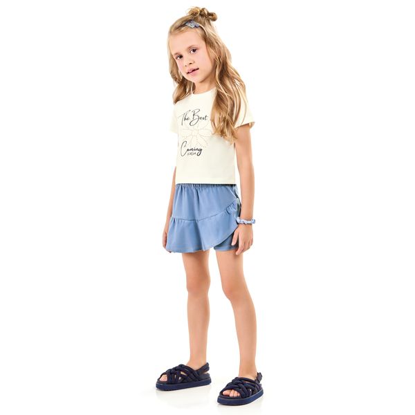 Conjunto Juvenil Feminino Blusa + Short/Saia 