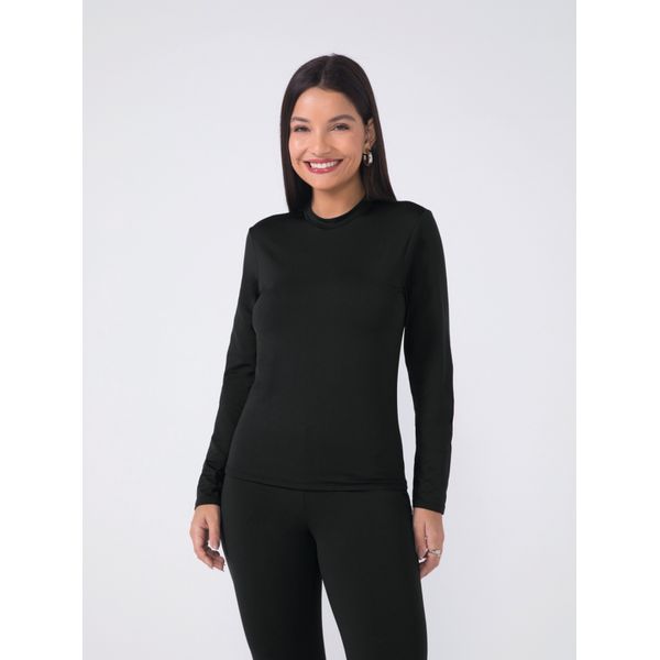 Blusa Manga Longa Peluciada Feminina