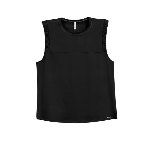 Blusa Feminina Em Moletinho Marialícia Preto