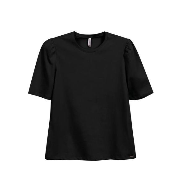 Blusa Feminina Meia Malha Marialícia Preto