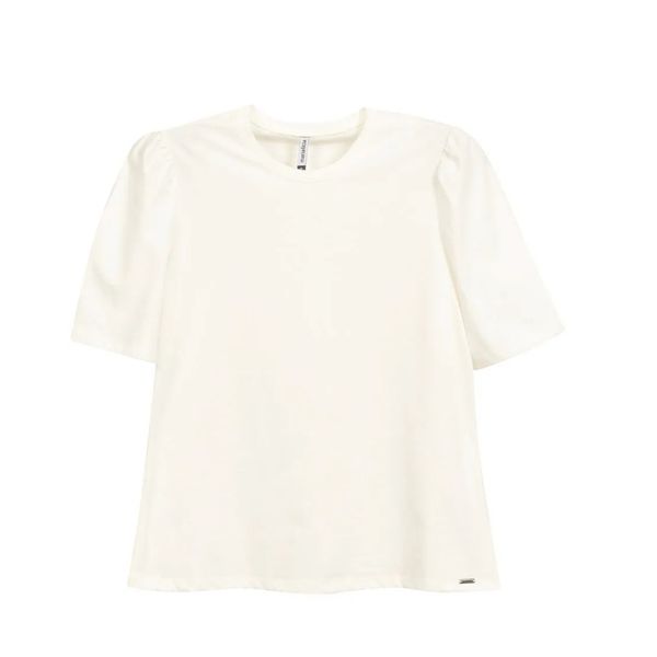 Blusa Feminina Meia Malha Marialícia Bege