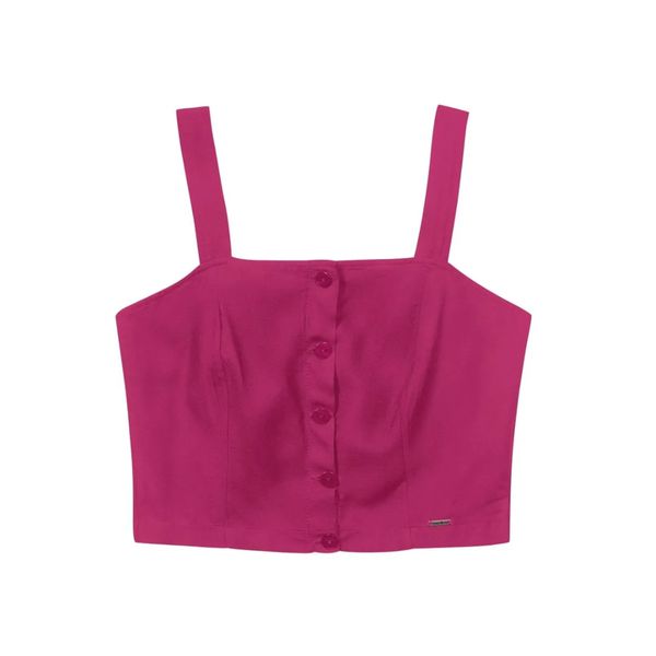 Regata Feminina Cropped Marialícia Rosa