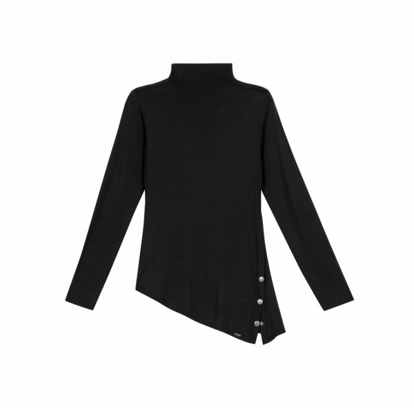 Blusa em Malha de Viscose Preta
