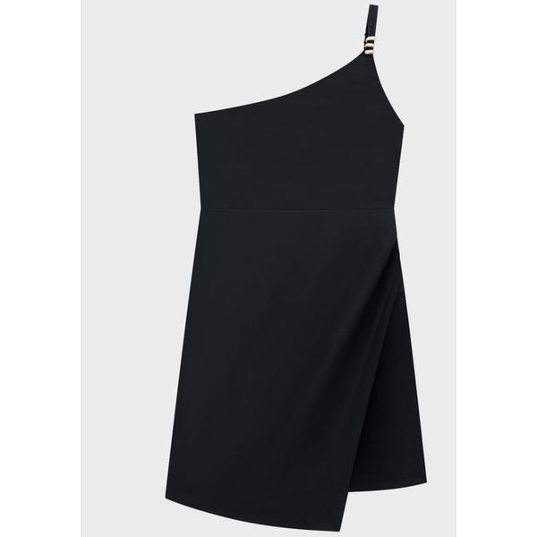 Vestido Feminino Assimétrico Decote Ombro Só Em Algodão Stretch - ENFIM