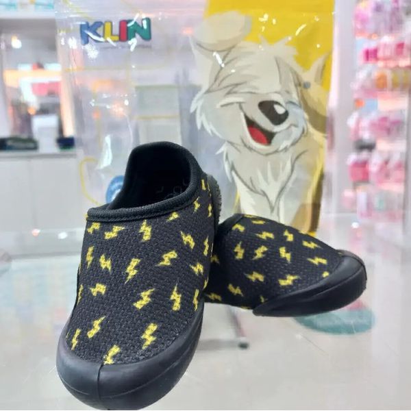 Tênis Infantil Primeiros Passos Klin New Confort Estampado - Preto 