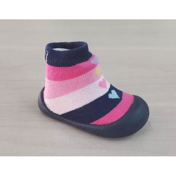MEIA KLIN SAPAMEIA MENINA - Marinho+Pink