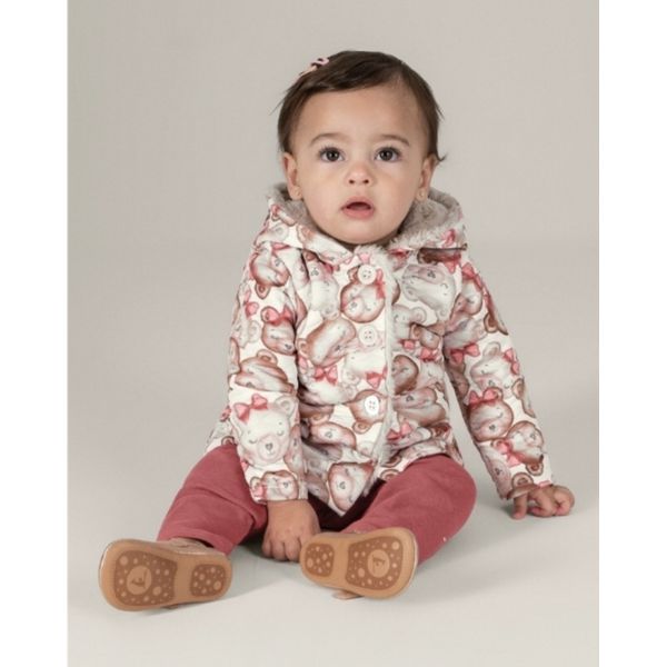 Conjunto Casaco Matelassê Infantil Menina - Mundi