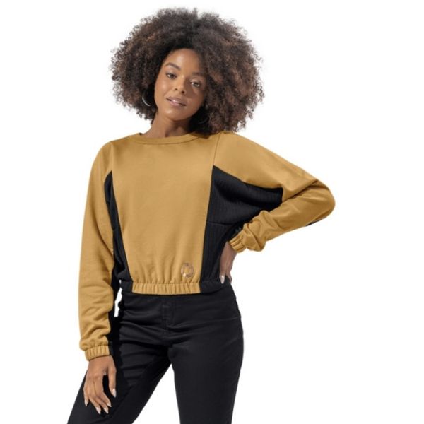 Blusa Moletom Cereja Rosa Camel