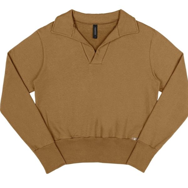 Blusa Moletom Polo Camel