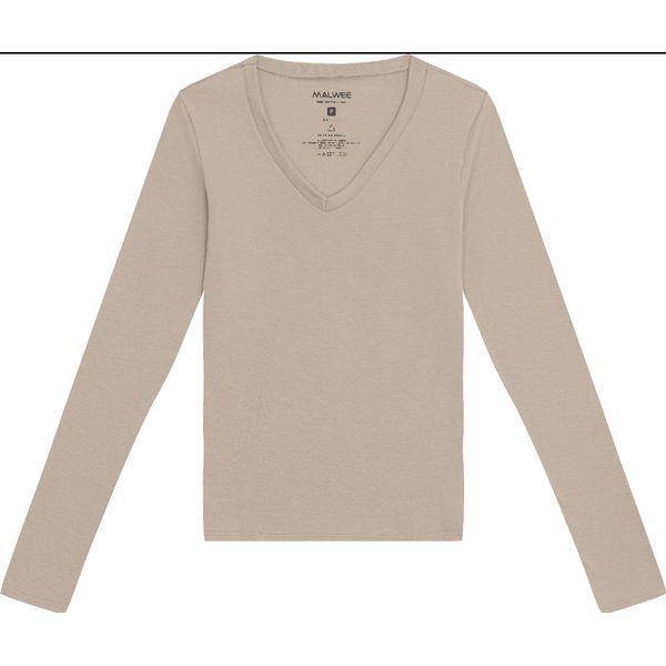 Blusa Básica Feminina Manga Longa Cotton Light