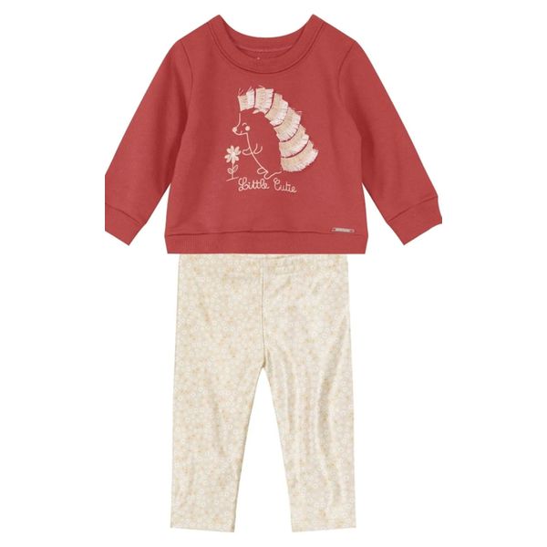 Conjunto Bordado Bebê Menina Mundi