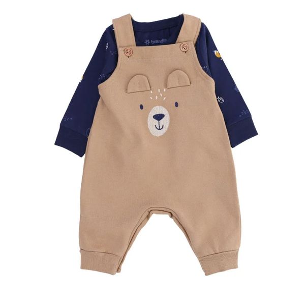Conjunto Bebê Jardineira Ursinho