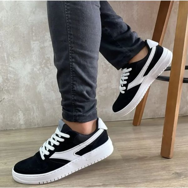 tenis actvitta 4929105 masc preto preto branco