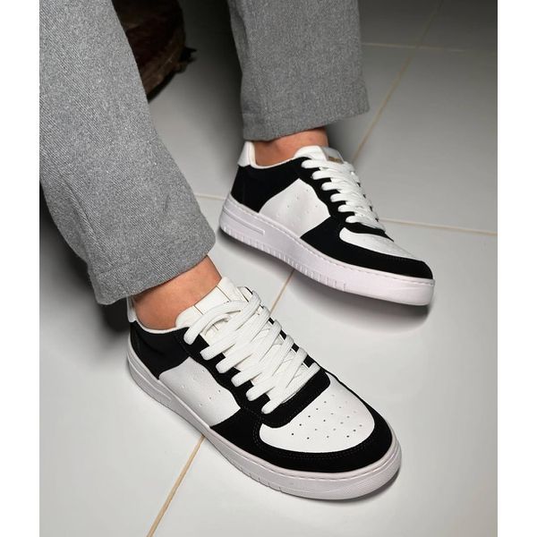 Tênis masculino actvitta 4929.101 panda retrô street macio