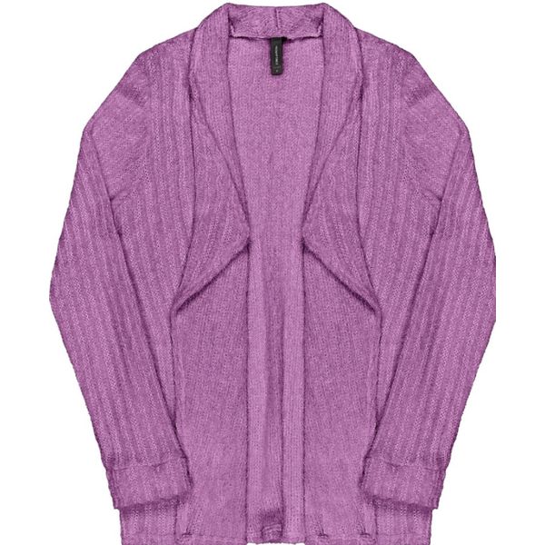 Cardigan Tricot Cereja Rosa