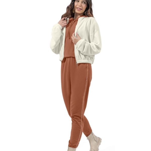 Calça Moletinho Camel