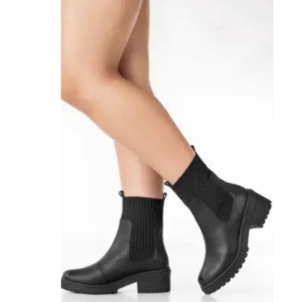 Bota Feminina Beira Rio CB Preta - 9082