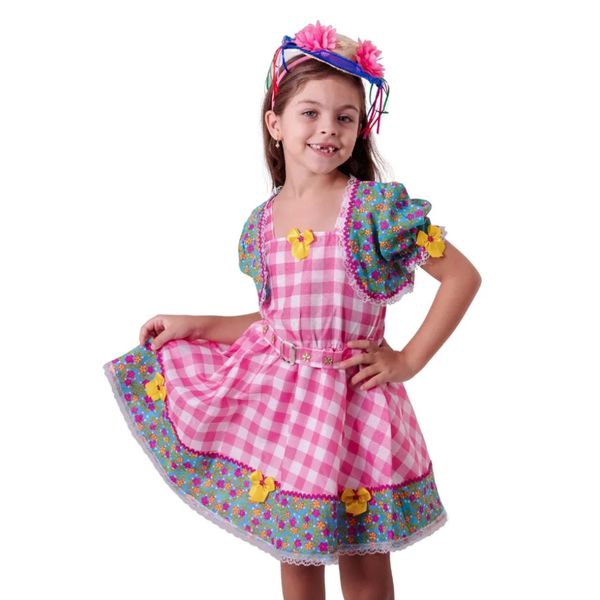 Fantasia Vestido com Bolero Festa Junina
