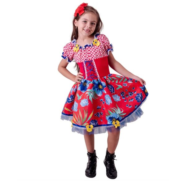 Fantasia Festa Junina Vestido Florido