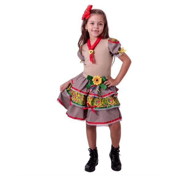 Fantasia Cangaceira Vestido Decorado