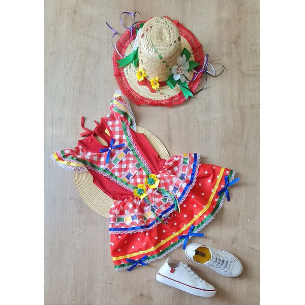 Vestido Junino Bandeirinha